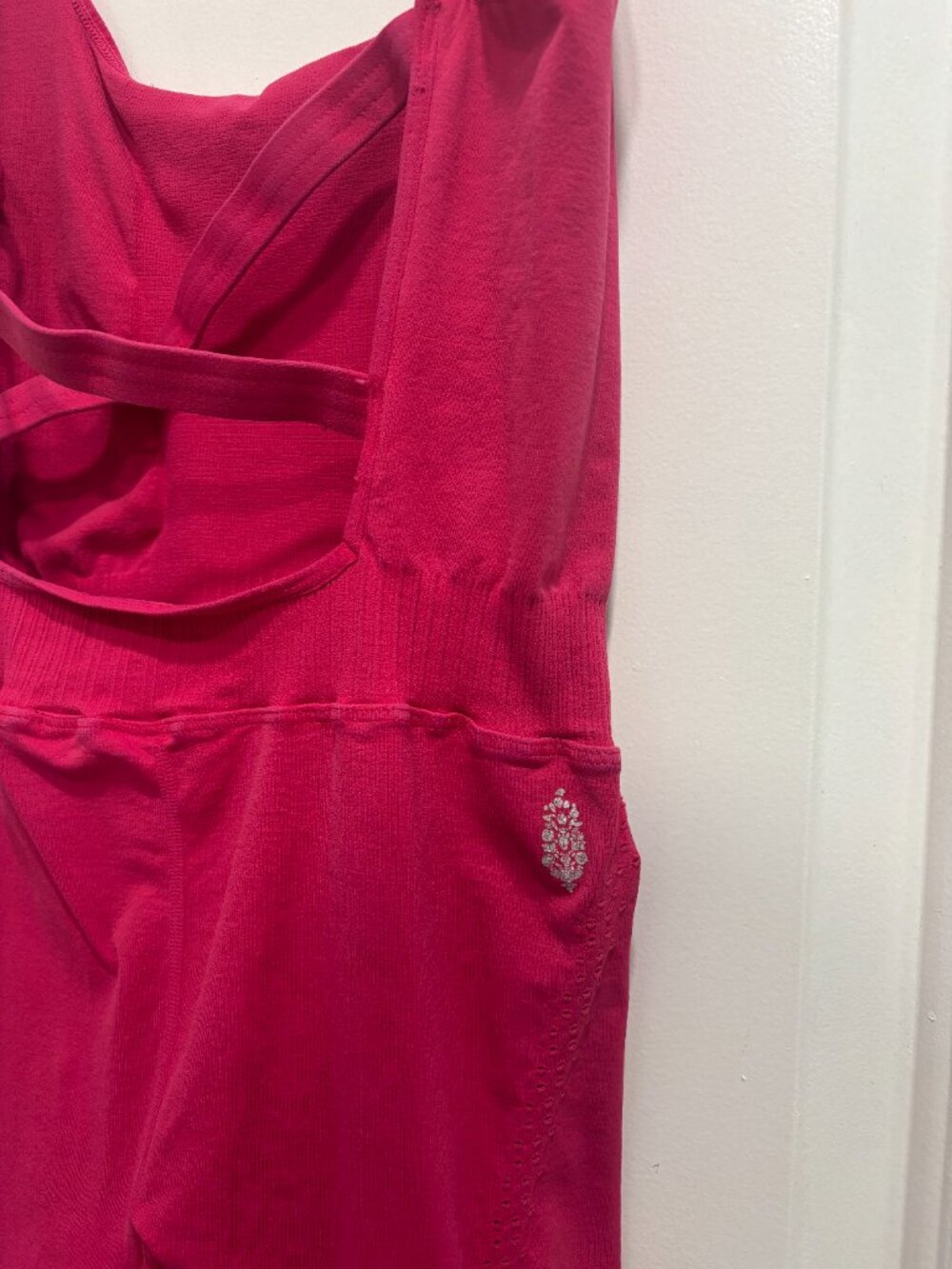 Free People FP Movement "Good Karma" Onesie, Pink - Picture 4 of 6